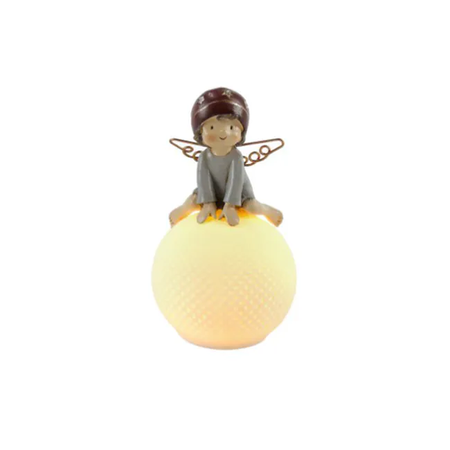 Anjo na bola c/led 14cm